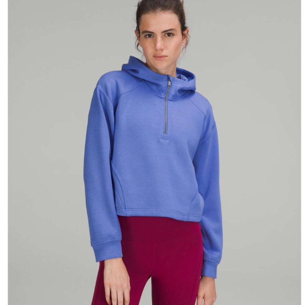 Lululemon Modal Spacer Training Half-Zip Hoodie – Wild Indigo